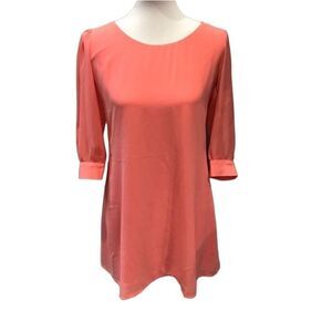 👗 Want and Need Coral Short Sleeved Dress - Size Small